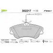 Jeu de 4 plaquettes de frein avant VALEO 302217 - Visuel 1