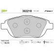 Jeu de 4 plaquettes de frein avant VALEO 302218 - Visuel 1