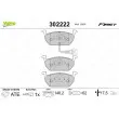 Jeu de 4 plaquettes de frein avant VALEO 302222 - Visuel 1