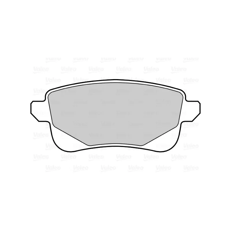 Jeu de 4 plaquettes de frein arrière VALEO 302232