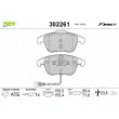 Jeu de 4 plaquettes de frein avant VALEO 302261 - Visuel 1