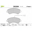 Jeu de 4 plaquettes de frein avant VALEO 302264 - Visuel 1