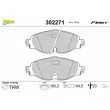 Jeu de 4 plaquettes de frein avant VALEO 302271 - Visuel 1