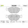 Jeu de 4 plaquettes de frein avant VALEO 302299 - Visuel 1