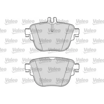 Jeu de 4 plaquettes de frein arrière VALEO 302308