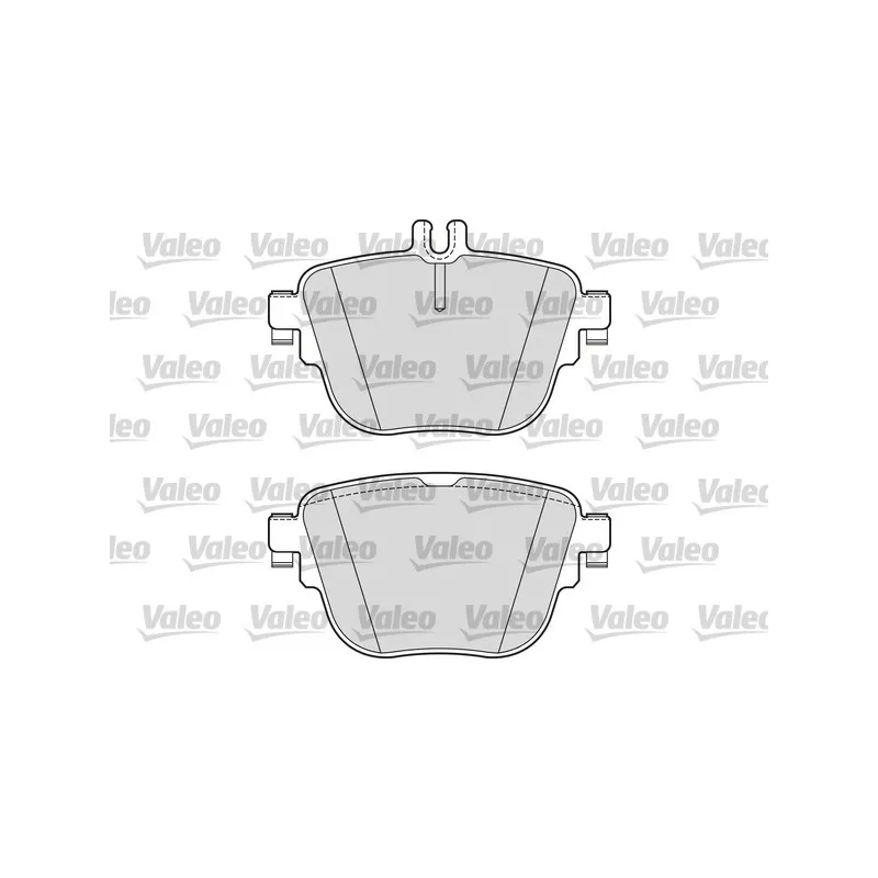 Jeu de 4 plaquettes de frein arrière VALEO 302308