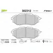 Jeu de 4 plaquettes de frein avant VALEO 302312 - Visuel 1