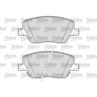 Jeu de 4 plaquettes de frein avant VALEO 302319