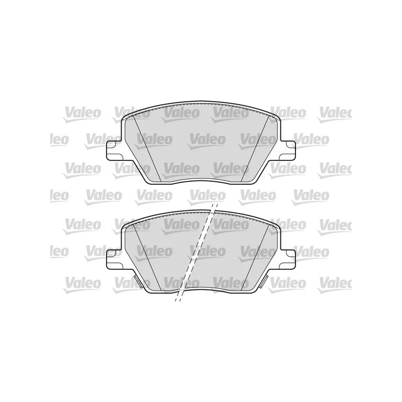 Jeu de 4 plaquettes de frein avant VALEO 302319