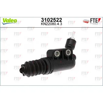 Cylindre récepteur, embrayage VALEO 3102522