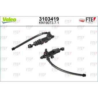 Cylindre récepteur, embrayage VALEO 3103419