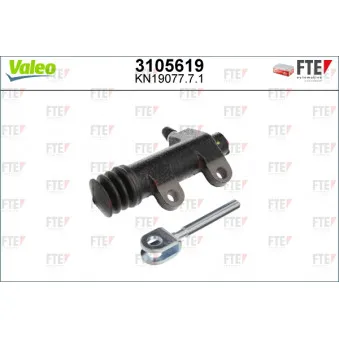 Cylindre récepteur, embrayage VALEO 3105619