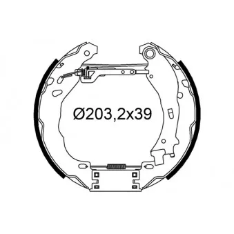 Kit de freins arrière prémontés VALEO 554910