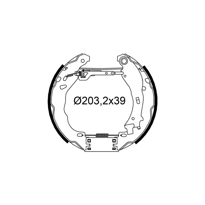 Kit de freins arrière prémontés VALEO 554910