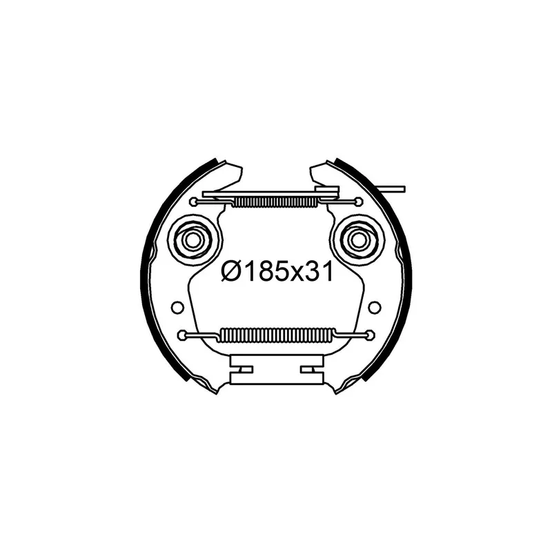 Jeu de mâchoires de frein VALEO 554920