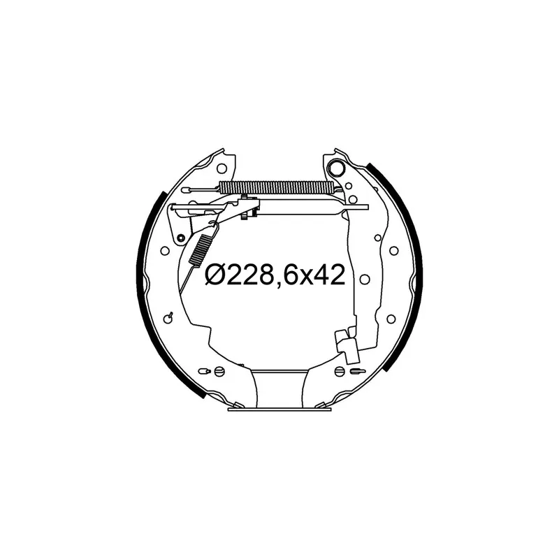 Jeu de mâchoires de frein VALEO 554927