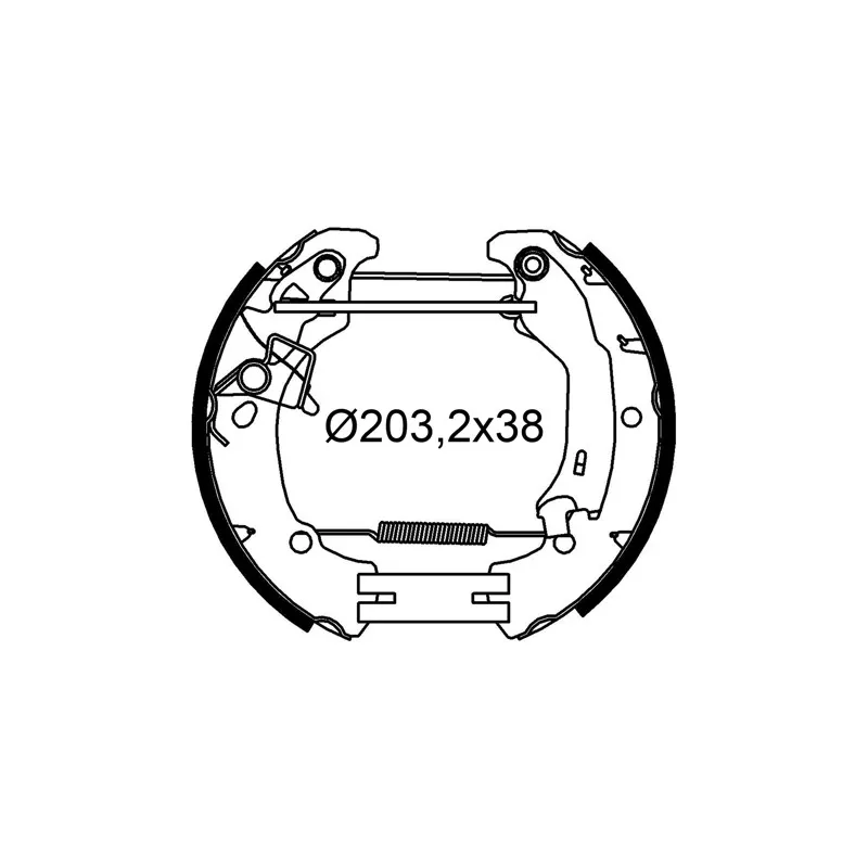 Jeu de mâchoires de frein VALEO 554933