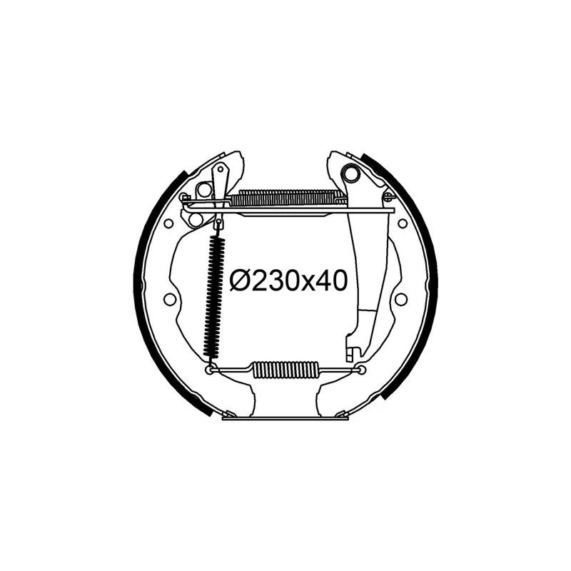 Jeu de mâchoires de frein VALEO 554934