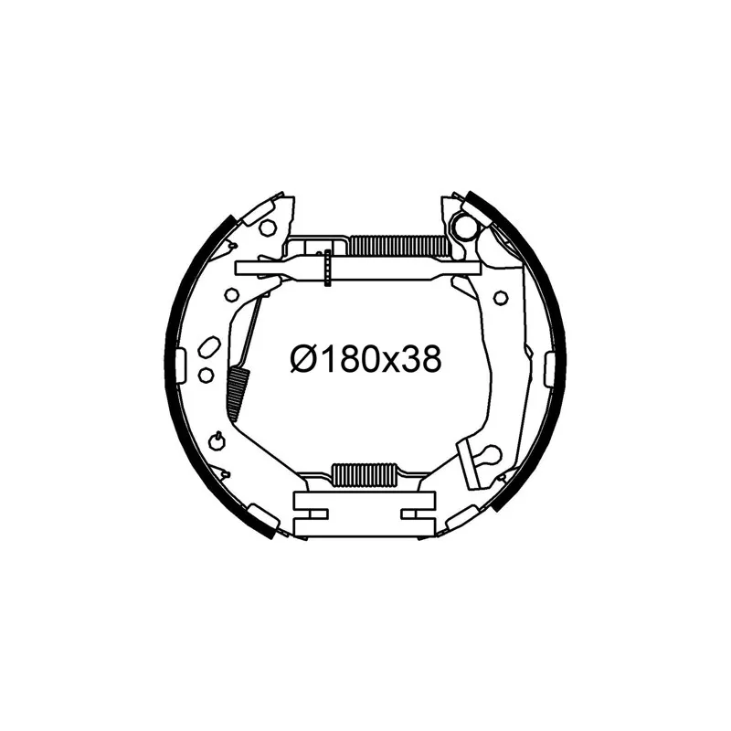 Jeu de mâchoires de frein VALEO 554955