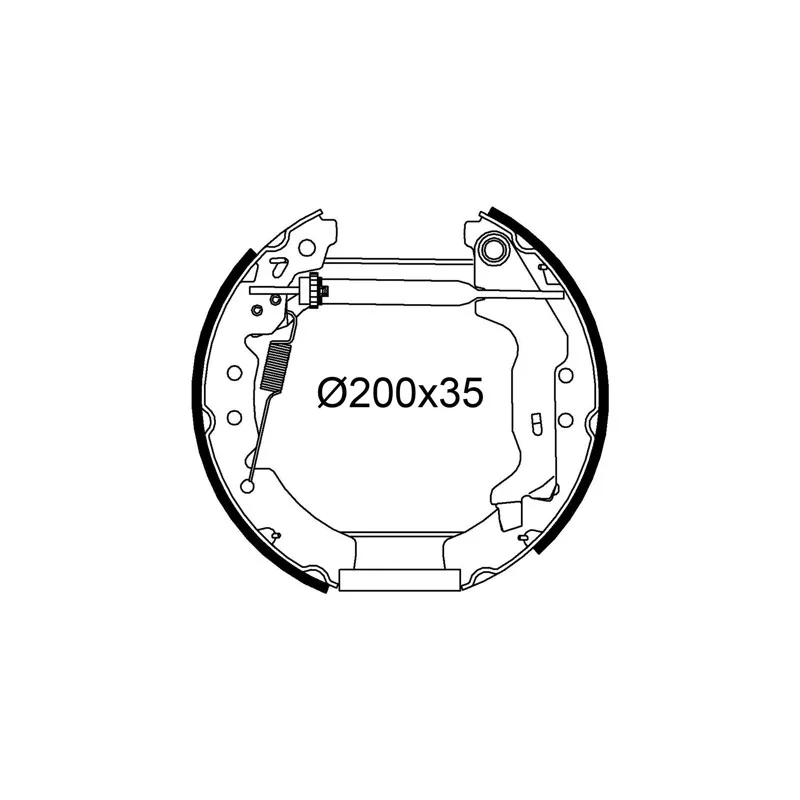 Jeu de mâchoires de frein VALEO 554959
