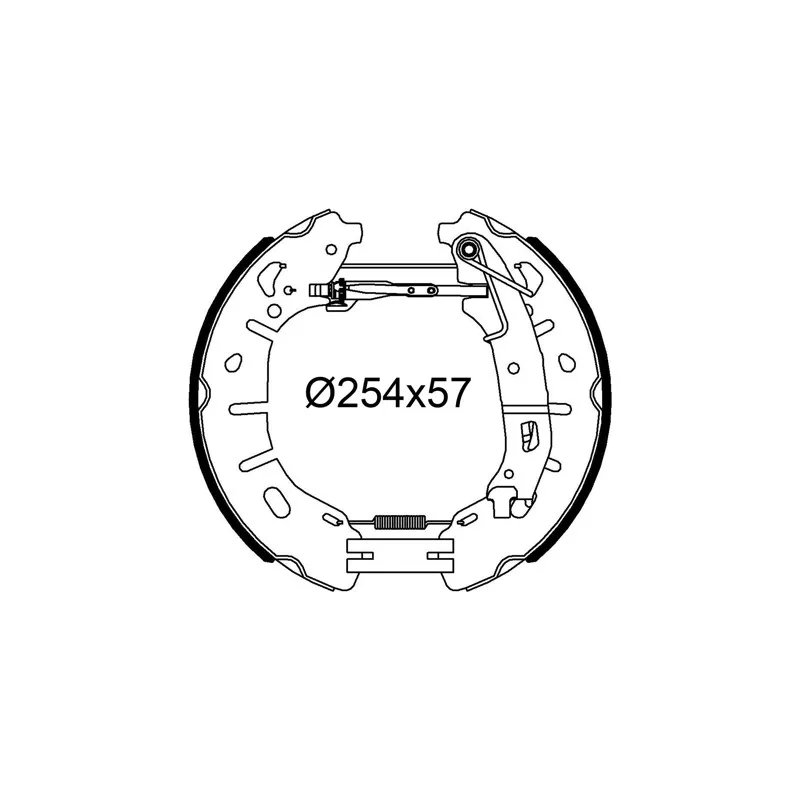 Jeu de mâchoires de frein VALEO 554960