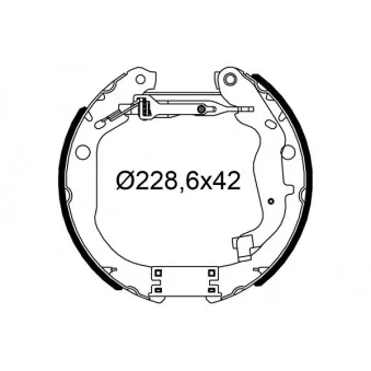 Kit de freins arrière prémontés VALEO 554968