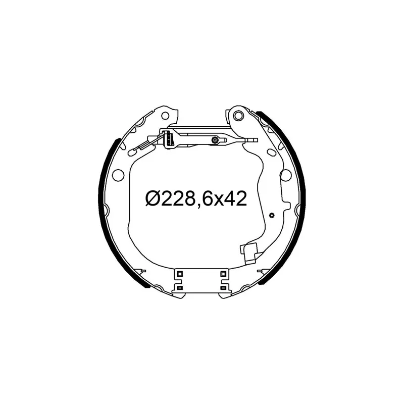 Kit de freins arrière prémontés VALEO 554968