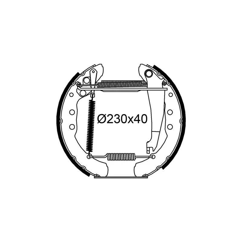 Jeu de mâchoires de frein VALEO 554969