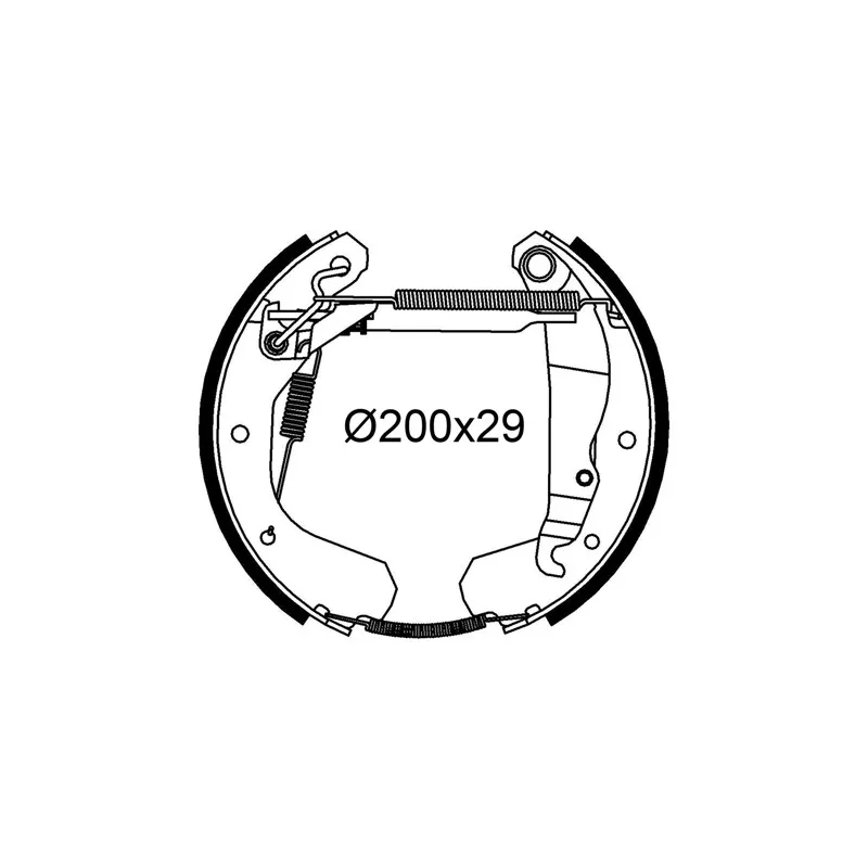 Jeu de mâchoires de frein VALEO 554987