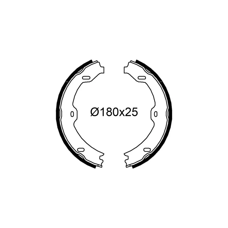 Jeu de mâchoires de frein VALEO 564245