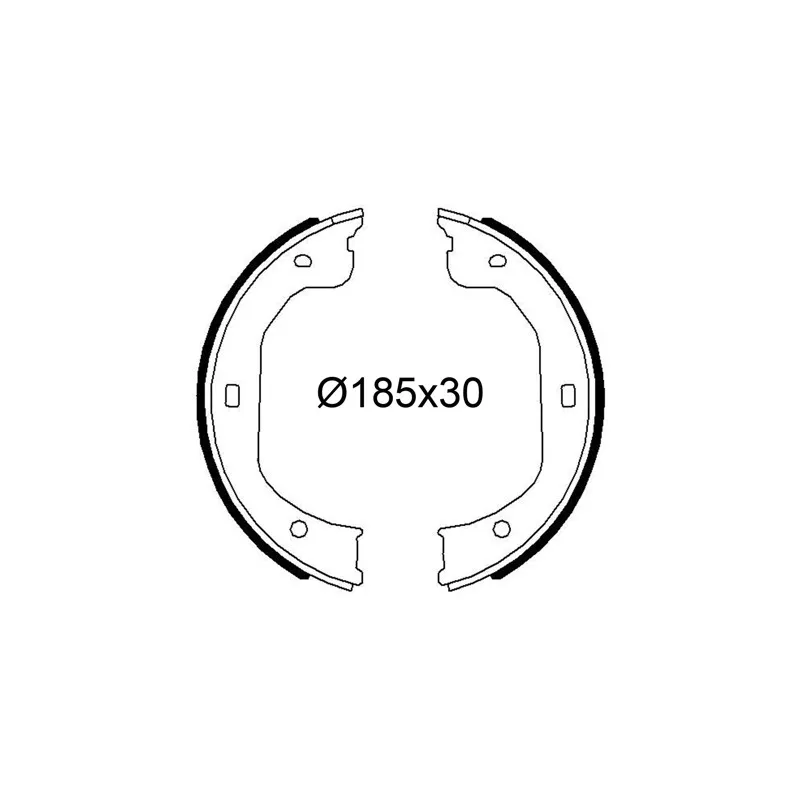 Jeu de mâchoires de frein VALEO 564298