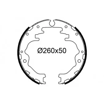 Jeu de mâchoires de frein VALEO 564302