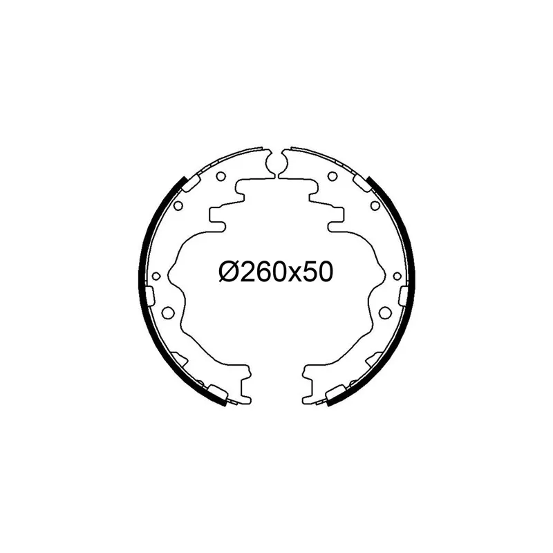 Jeu de mâchoires de frein VALEO 564302