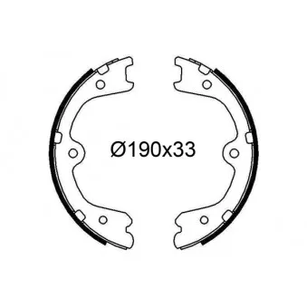 Jeu de mâchoires de frein VALEO 564309
