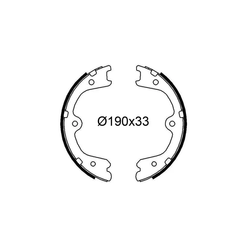 Jeu de mâchoires de frein VALEO 564309