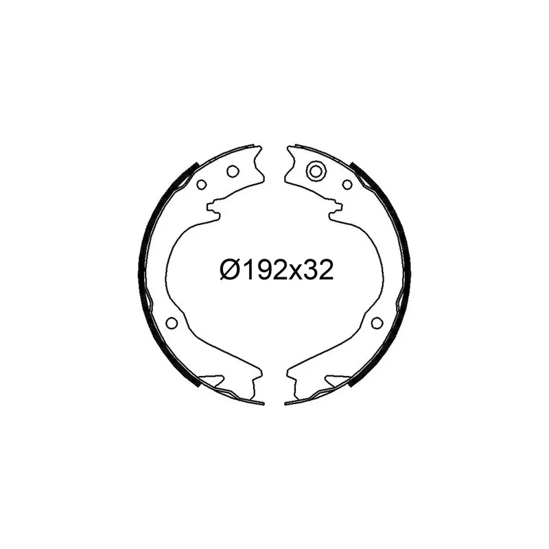 Jeu de mâchoires de frein VALEO 564337