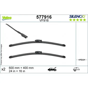 Kit balais d'essuie-glace VALEO 577916