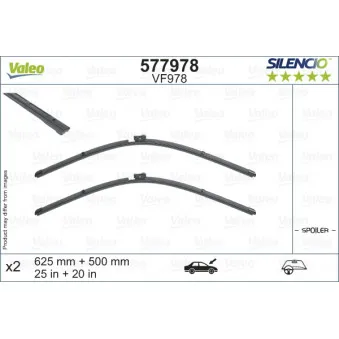 Kit balais d'essuie-glace VALEO 577978