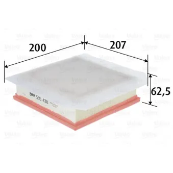 Filtre à air VALEO 585438