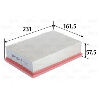 Filtre à air VALEO 585439