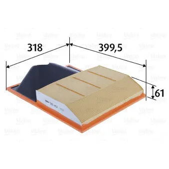 Filtre à air VALEO 585452