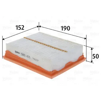Filtre à air VALEO 585471