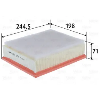 Filtre à air VALEO 585472