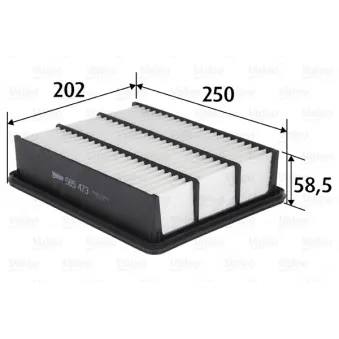 Filtre à air VALEO 585473