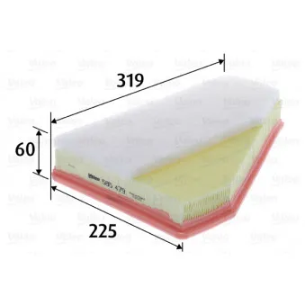 Filtre à air VALEO 585479