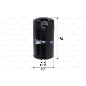 Filtre à huile VALEO 586150