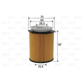 Filtre à huile VALEO 586618