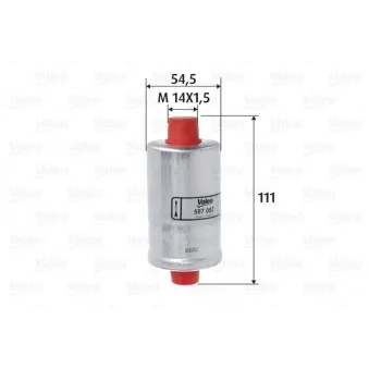 Filtre à carburant VALEO 587057