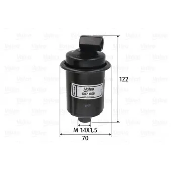 Filtre à carburant VALEO 587059