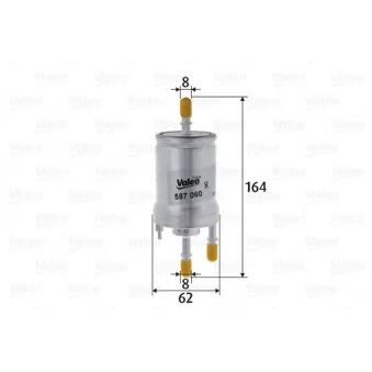 Filtre à carburant VALEO 587060